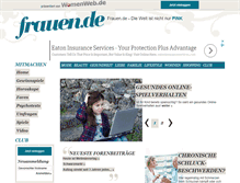 Tablet Screenshot of frauen.de